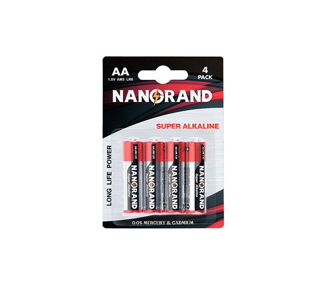 Alkaline AA battery,4pcs/Blister